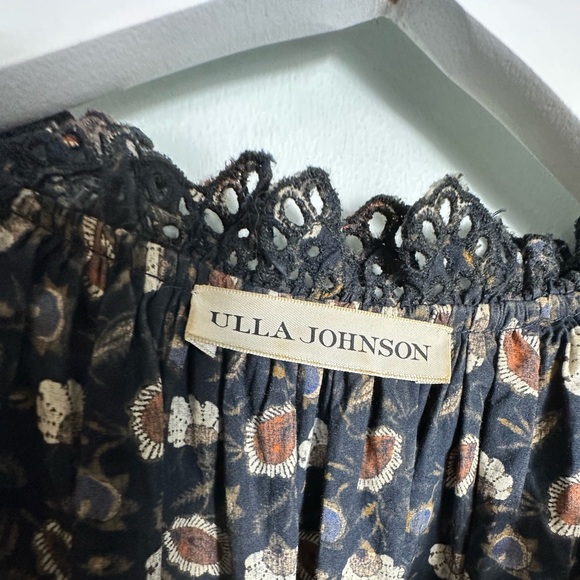 ULLA JOHNSON Yvette Floral Cotton Midi Dress Size 4 - Picture 12 of 17